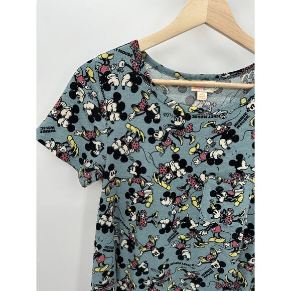 Lularoe Disney Vacation Mickey Mouse Short Sleeve Dress Women's Size XX-Small - Picture 3 of 8